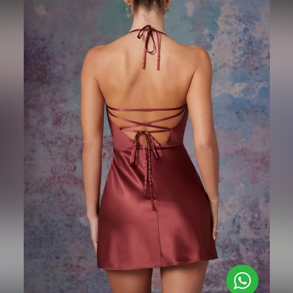 Oh Polly Lenora dress in brick color - Picture 3 of 7